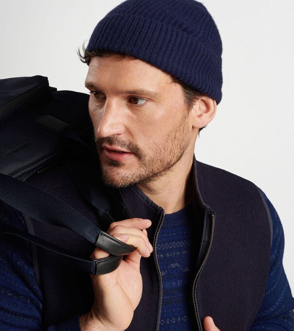 Cashmere Rib Beanie