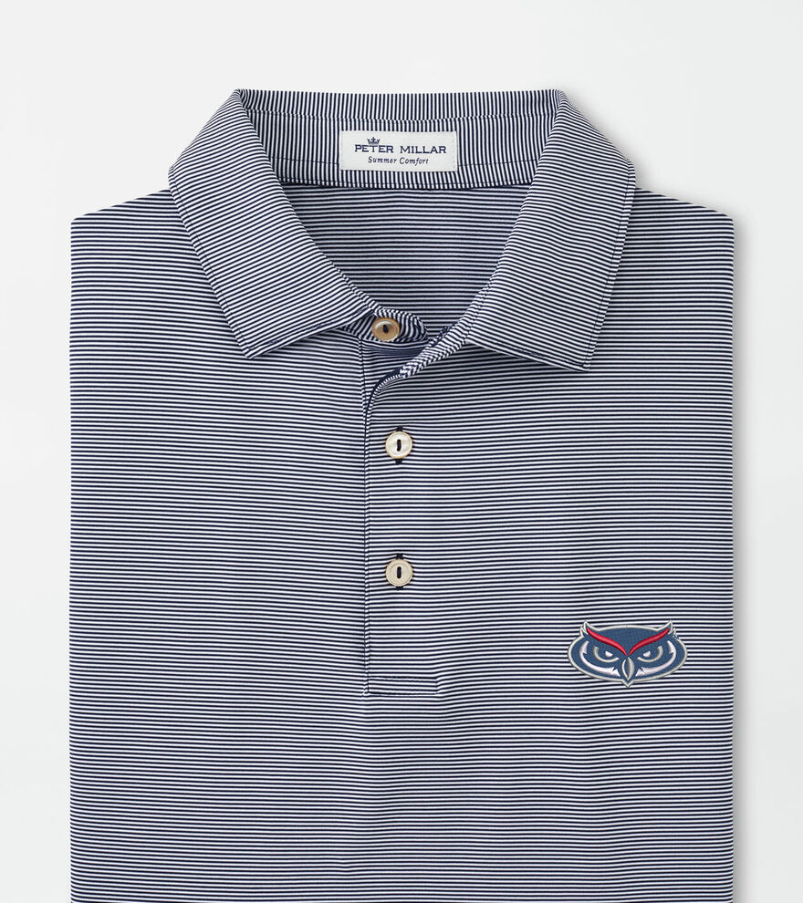 Florida Atlantic University Jubilee Stripe Performance Polo image number 1