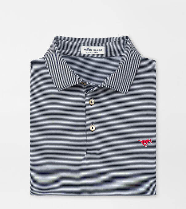 SMU Jubilee Stripe Performance Polo
