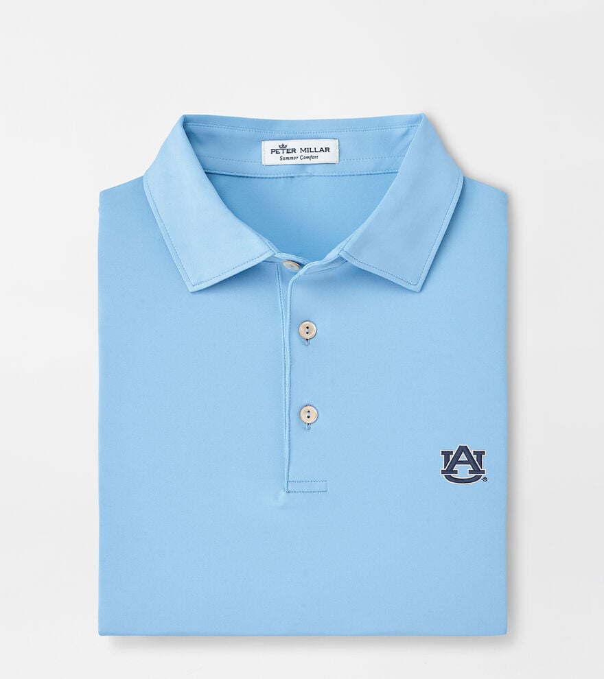 Auburn Solid Performance Jersey Polo (Sean Self Collar) image number 1