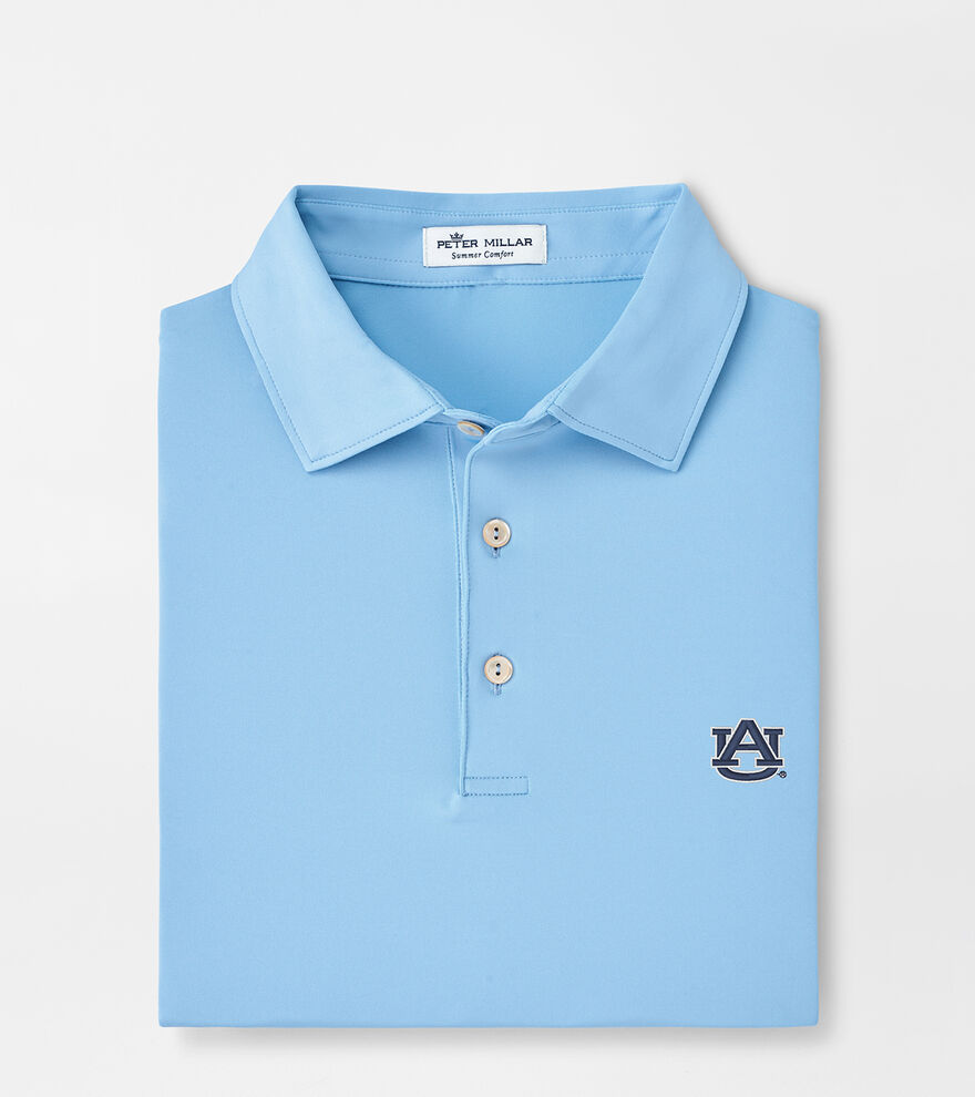 Auburn Solid Performance Jersey Polo (Sean Self Collar) image number 1