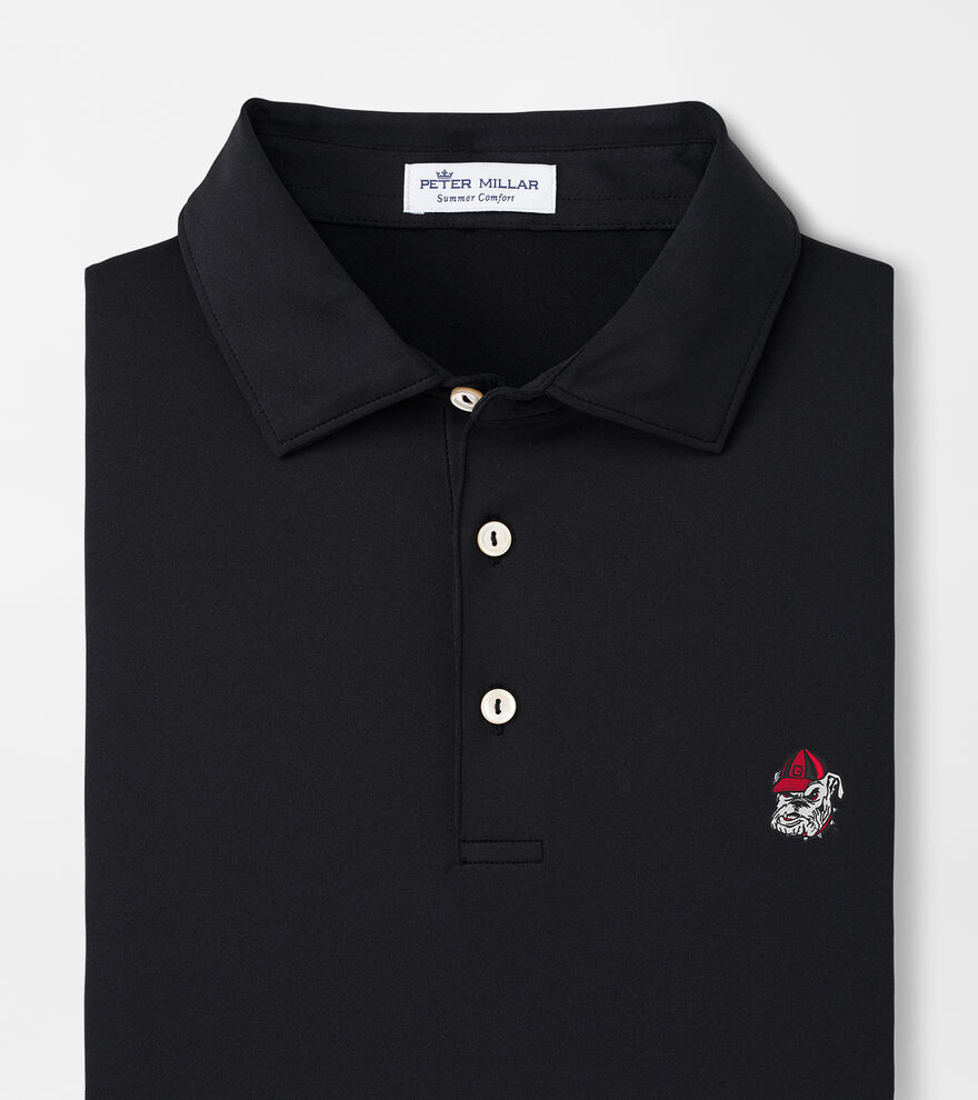 Georgia Bulldog Solid Performance Jersey Polo (Sean Self Collar) image number 1