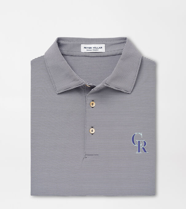 Colorado Rockies Jubilee Stripe Performance Polo