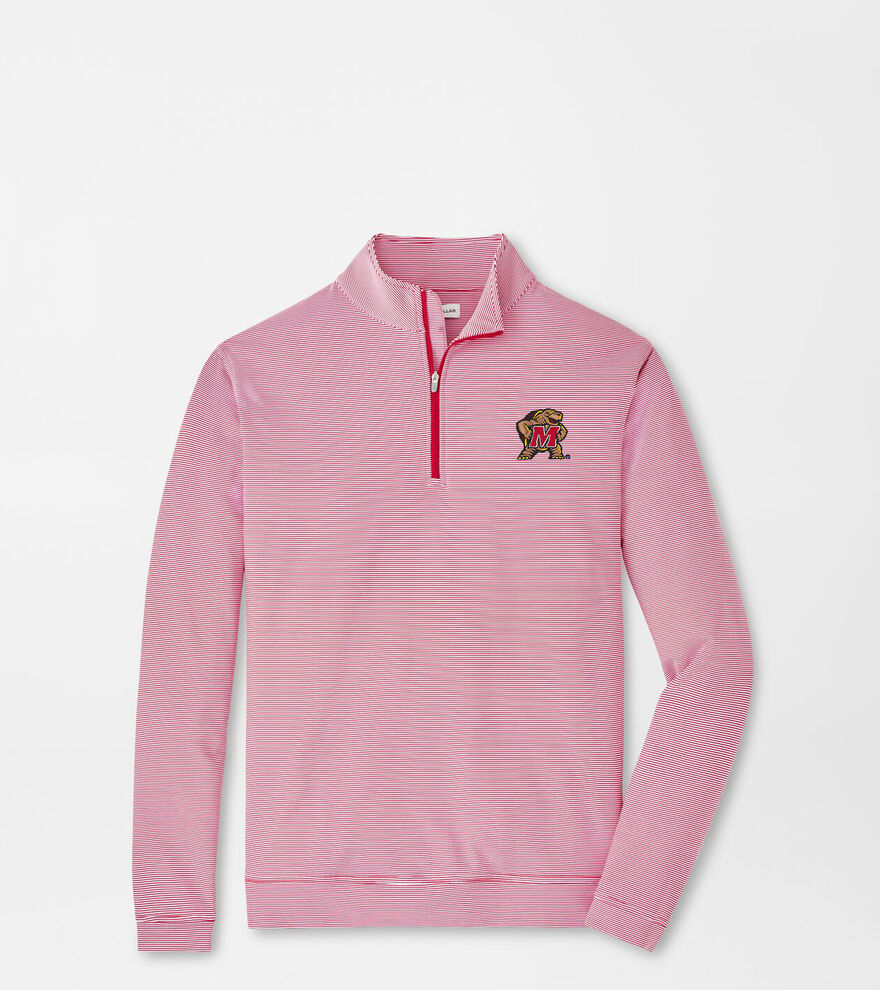 Maryland Terrapins Perth Mini-Stripe Performance Pullover image number 1
