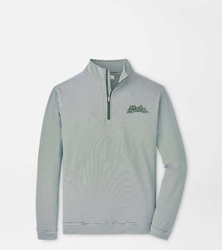 Michigan State Vault Perth Mini-Stripe Performance Pullover image number 1
