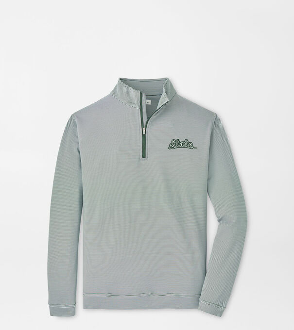 Michigan State Vault Perth Mini-Stripe Performance Pullover