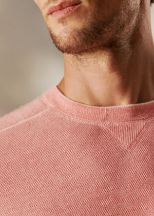 The Voyager Sweater in Peach Bloom