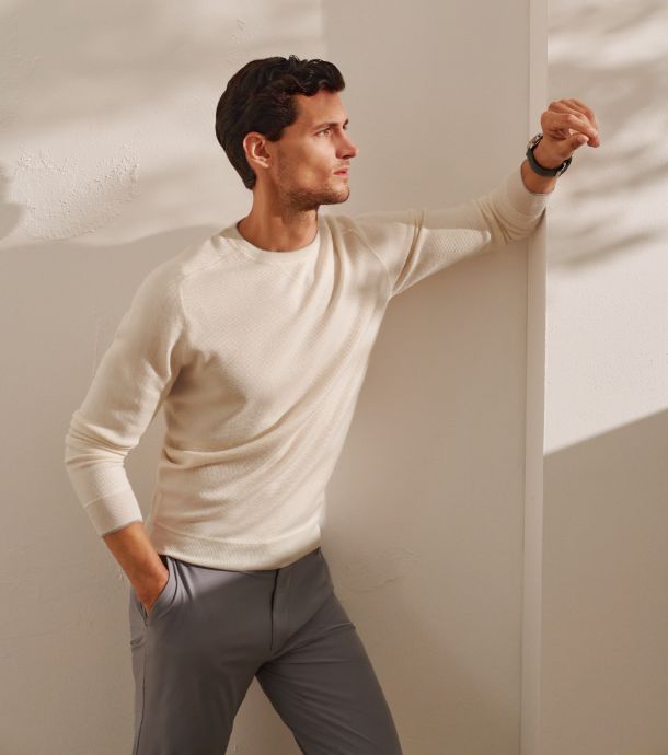 The Voyager Sweater in Ivory
