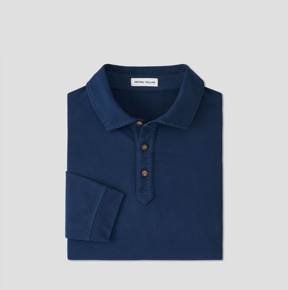 Lava Wash Long Sleeve Polo